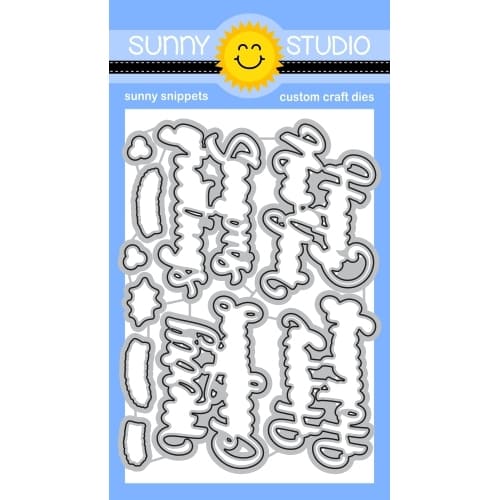 Sunny Studio - Holiday Greetings Craft Dies