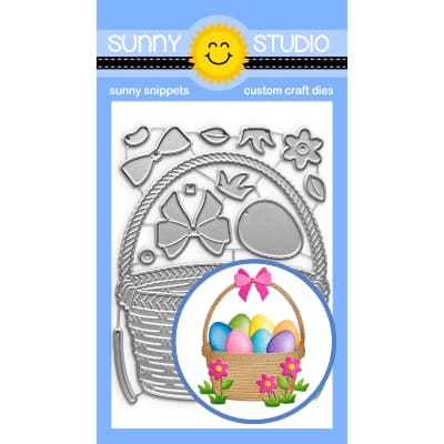 Sunny Studio - Wicker Basket Craft Dies