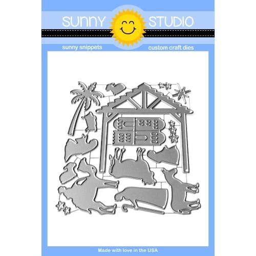 **NEW* - Sunny Studio - Nativity Scene Builder Craft Dies