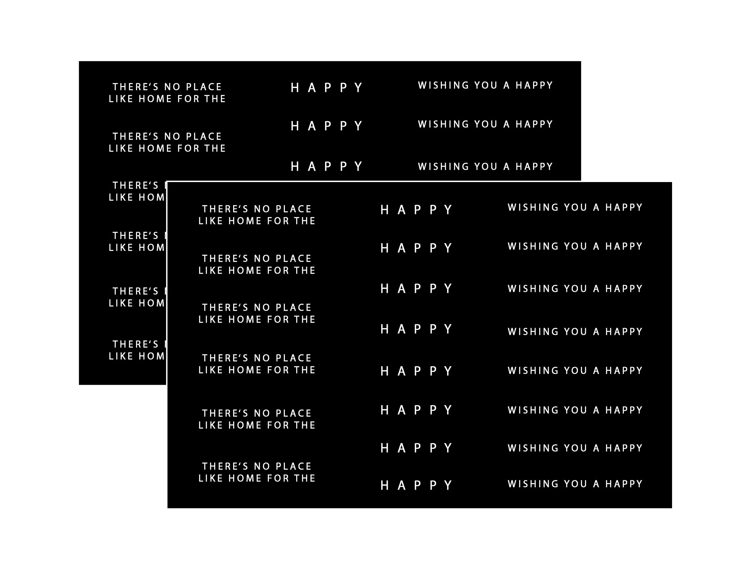 Gina K Designs - Happy Holidays - SENTIMENT SHEETS