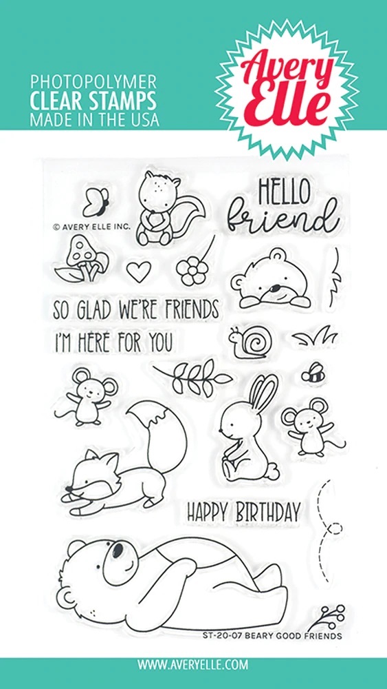 Avery Elle - Beary Good Friends Clear Stamps