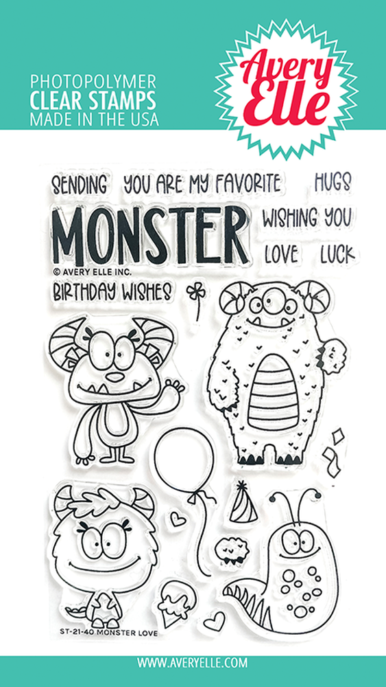 Avery Elle - Monster Love Clear Stamps