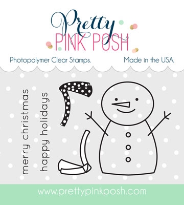 Pretty Pink Posh - Happy Snowman stamp set