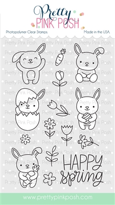 Pretty Pink Posh - Bunny Friends stamp set (sb1)