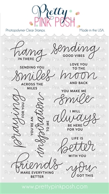 Pretty Pink Posh - Encouraging Greetings stamp set