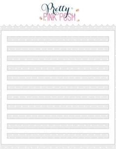 Pretty Pink Posh - Wide Stripes Stencil