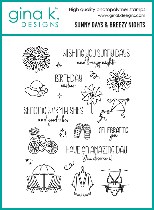 Gina K Designs - Sunny Days & Breezy Nights - STAMPS