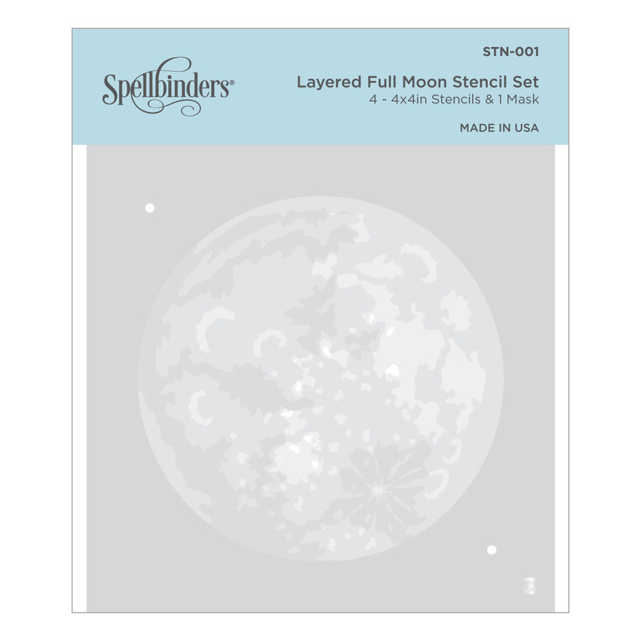 Spellbinders - Layered Full Moon Stencil from Celestial Zodiacs Collection