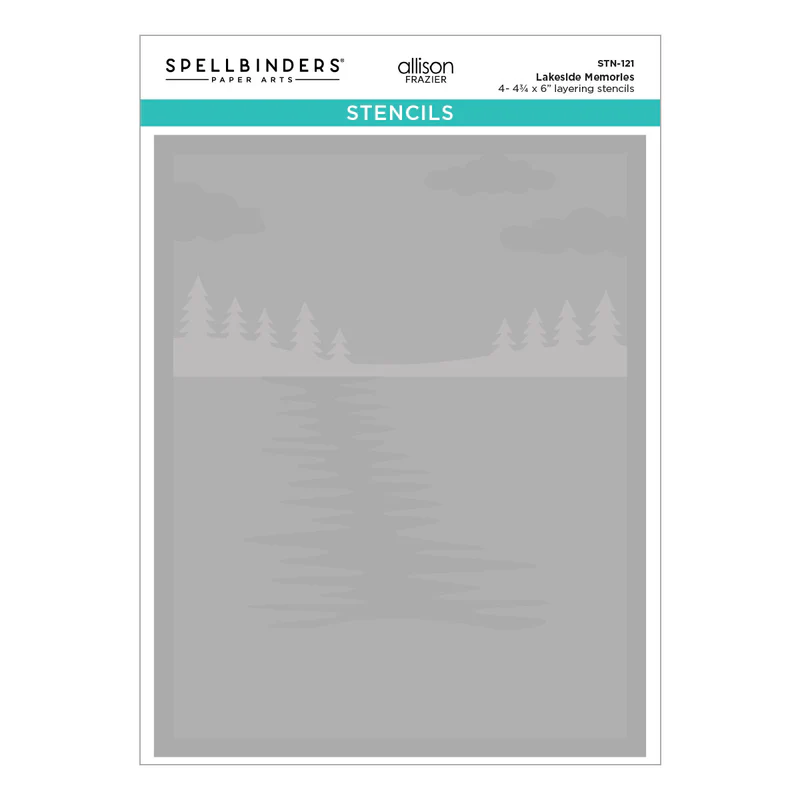 *NEW* - Spellbinders - Lakeside Memories Layered Stencil by Allison Frazier