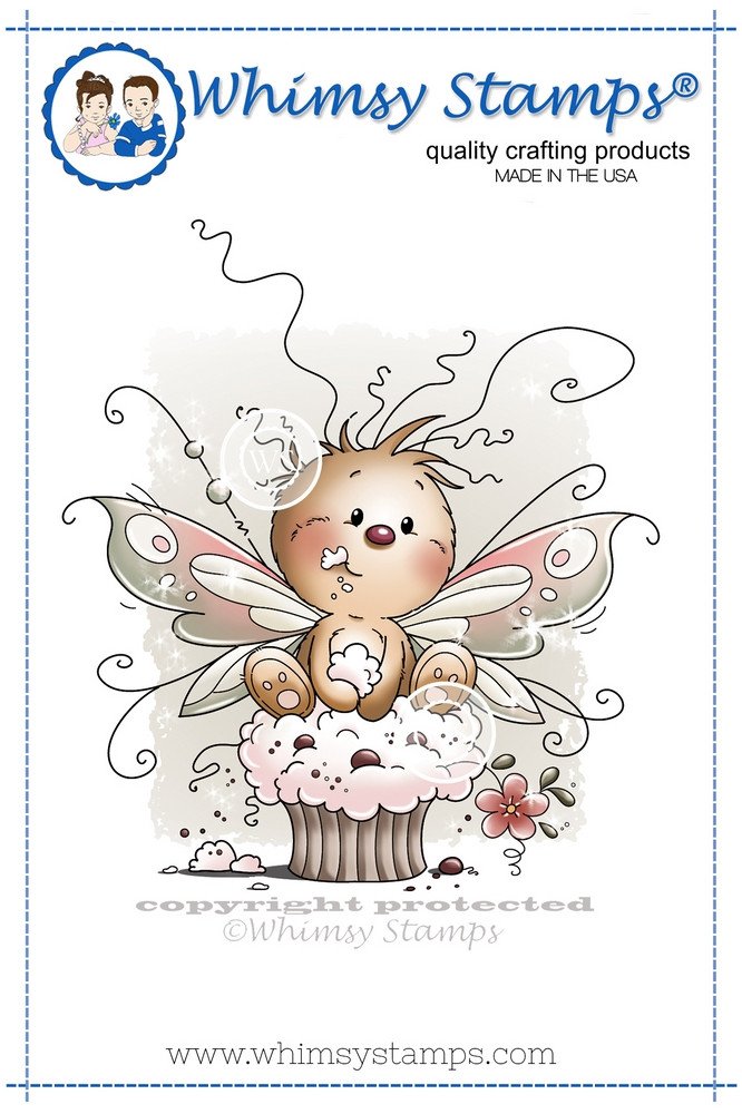 Whimsy Stamps - Wee Stamps - Cupcake Treat - Wee Stamps