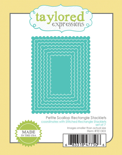 Taylored Expression - Petite Scallop Rectangle Stacklets