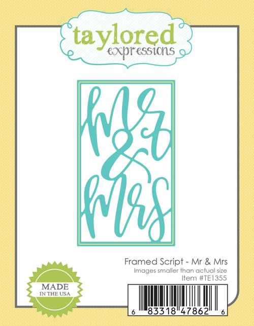 Taylored Expression - Framed Script - Mr & Mrs