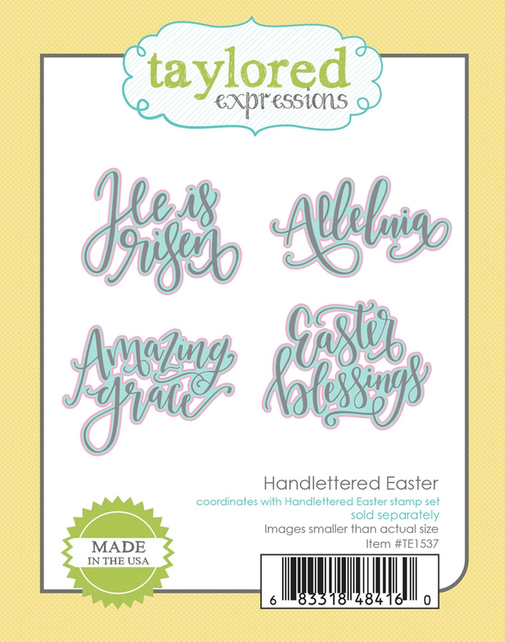Taylored Expression - Handlettered Easter Dies