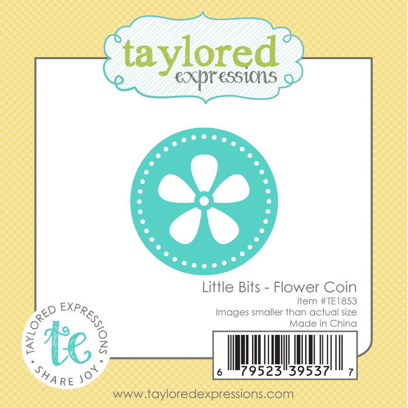 Taylored Expression - Little Bits - Flower Coin