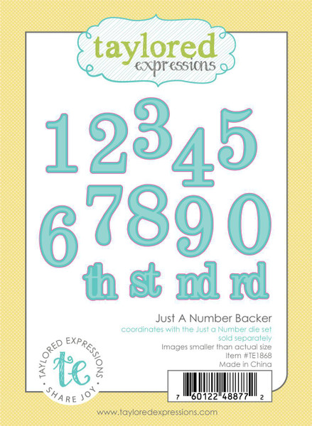Taylored Expression - Just A Number - Backer