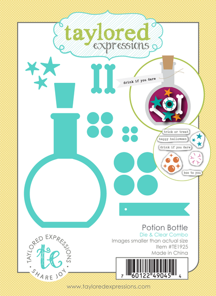 Taylored Expression - Potion Bottle Die & Clear Combo