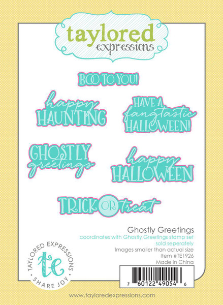 Taylored Expression - Ghostly Greetings Coordinating Dies