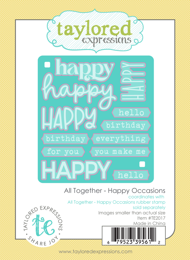 **NEW* - Taylored Expression - All Together Die - Happy Occasions