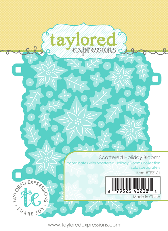 Taylored Expression - Scattered Holiday Blooms Cutting Plate Die