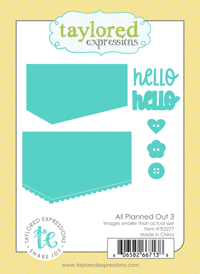 **NEW* - Taylored Expression - All Planned Out 3 Die Set