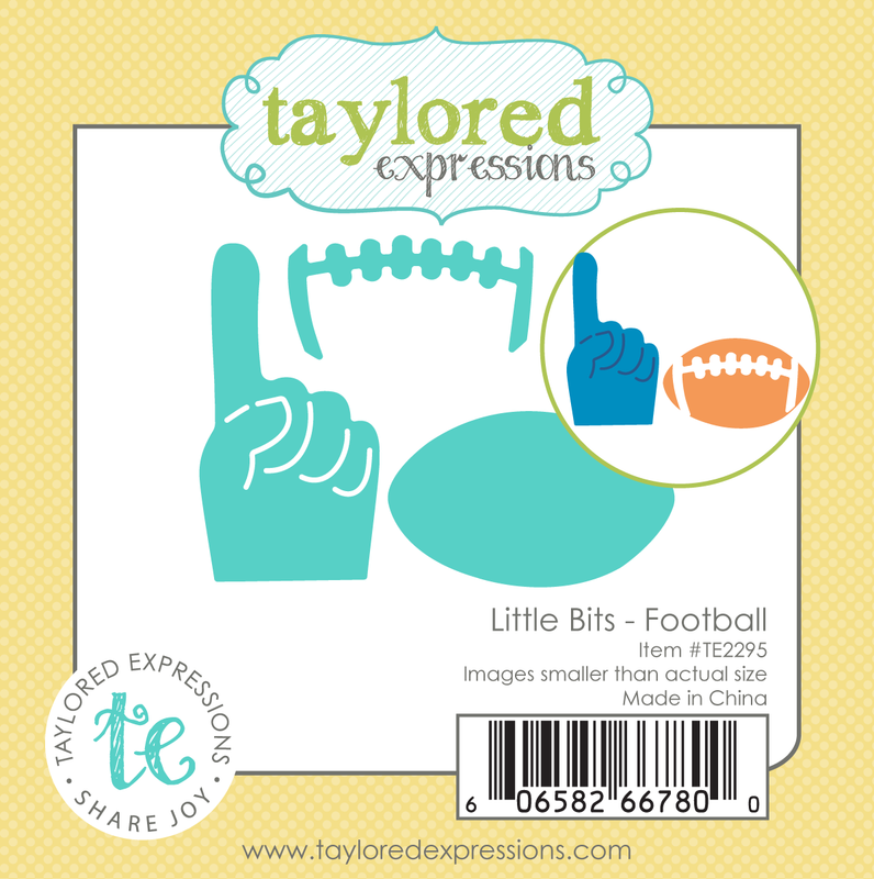 Taylored Expression - Little Bits Die Set - Football