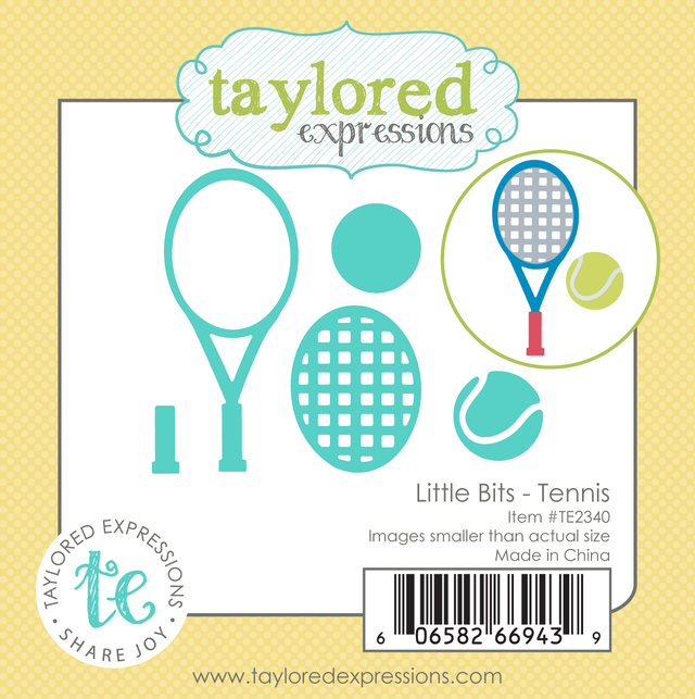 *NEW* - Taylored Expression - Little Bits Die Set - Tennis