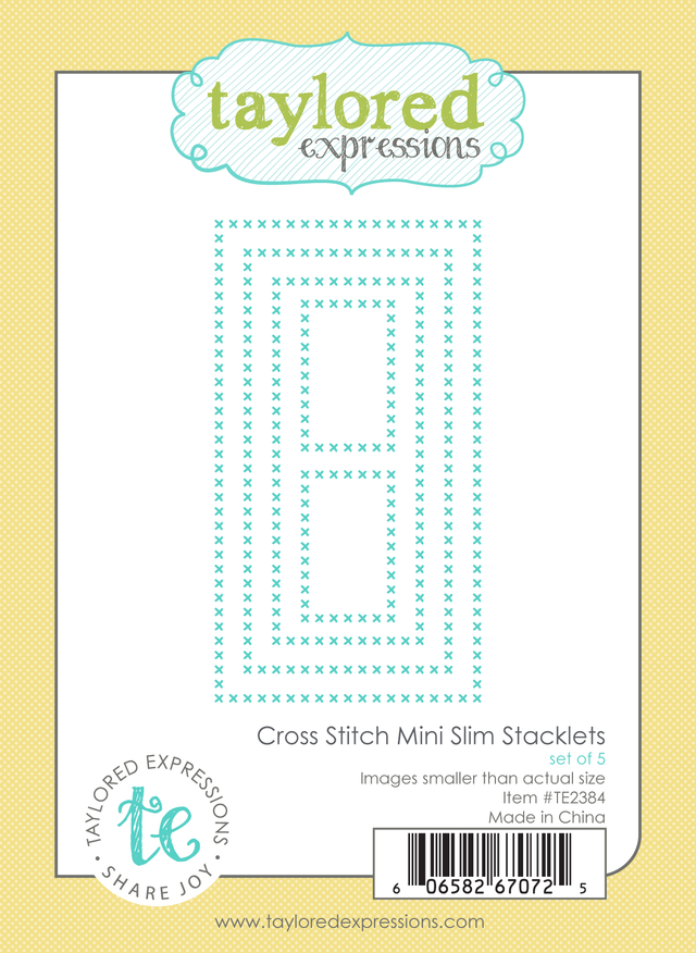 **NEW* - Taylored Expression - Cross Stitch Mini Slim Stacklets Die Set