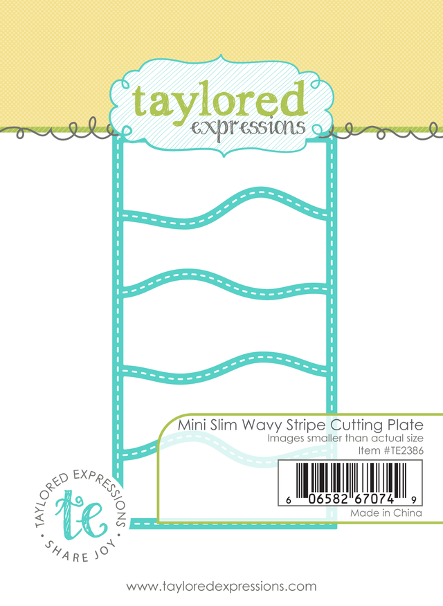 **NEW* - Taylored Expression - Mini Slim Wavy Stripe Cutting Plate Die