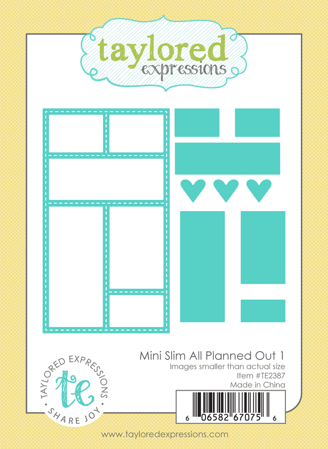 **NEW* - Taylored Expression - Mini Slim All Planned Out 1 Die Set