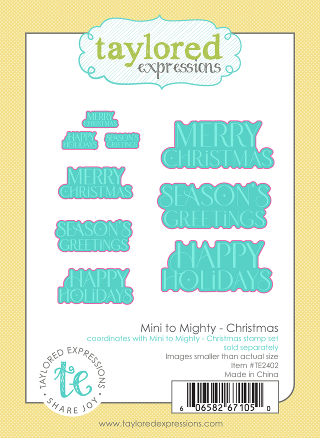 **NEW* - Taylored Expression - Mini to Mighty Dies - Christmas