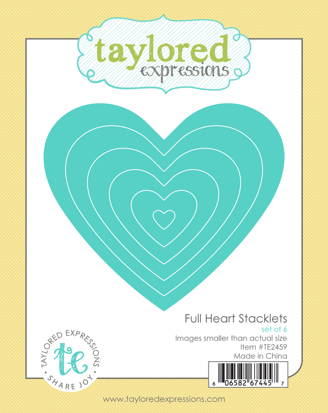 Taylored Expression - Full Heart Stacklets Die Set