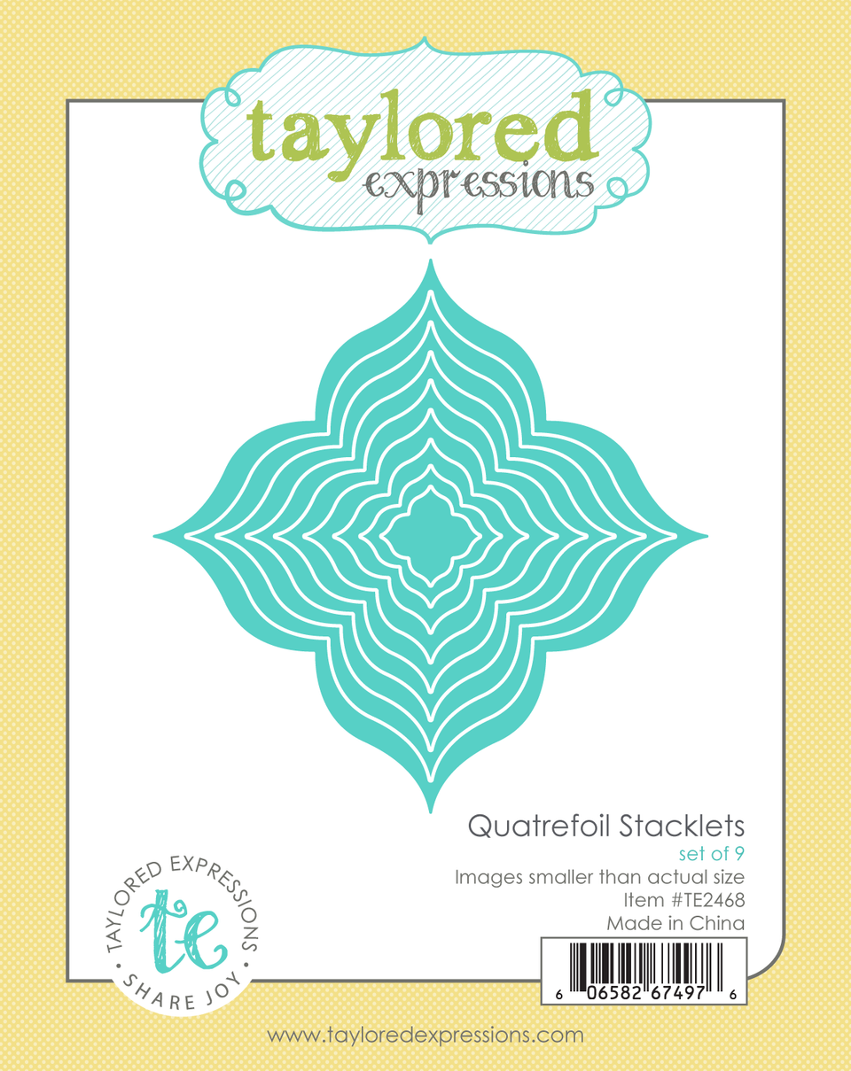 *NEW* - Taylored Expression - Quatrefoil Stacklets Die Set