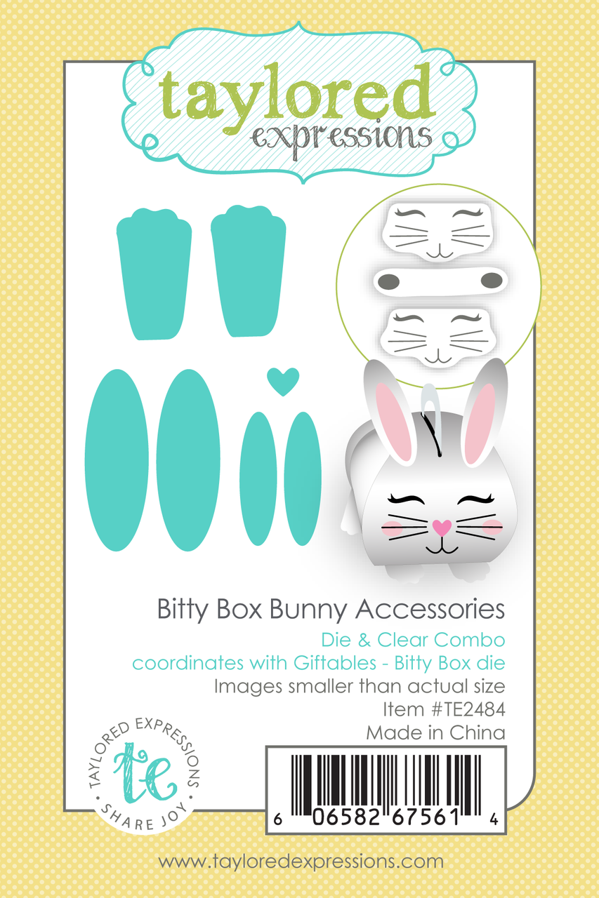 **NEW* - Taylored Expression - Bitty Box Bunny Accessories Die & Clear Stamp Combo