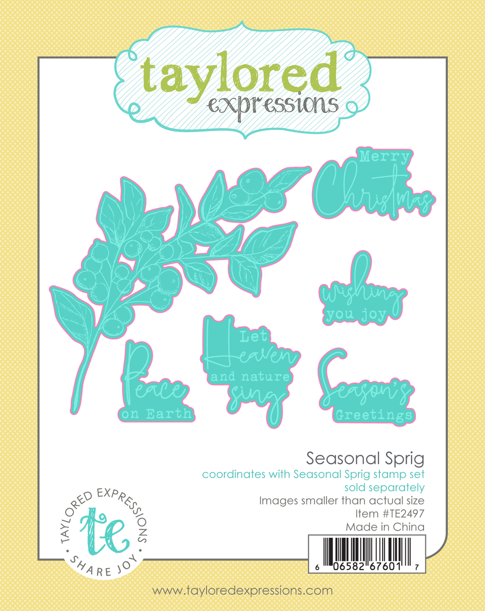 **NEW* - Taylored Expression - Seasonal Sprig Dies