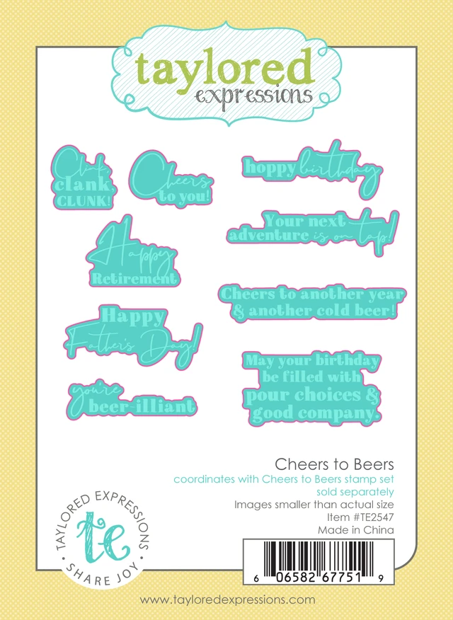 *NEW* - Taylored Expression - Cheers to Beers Dies