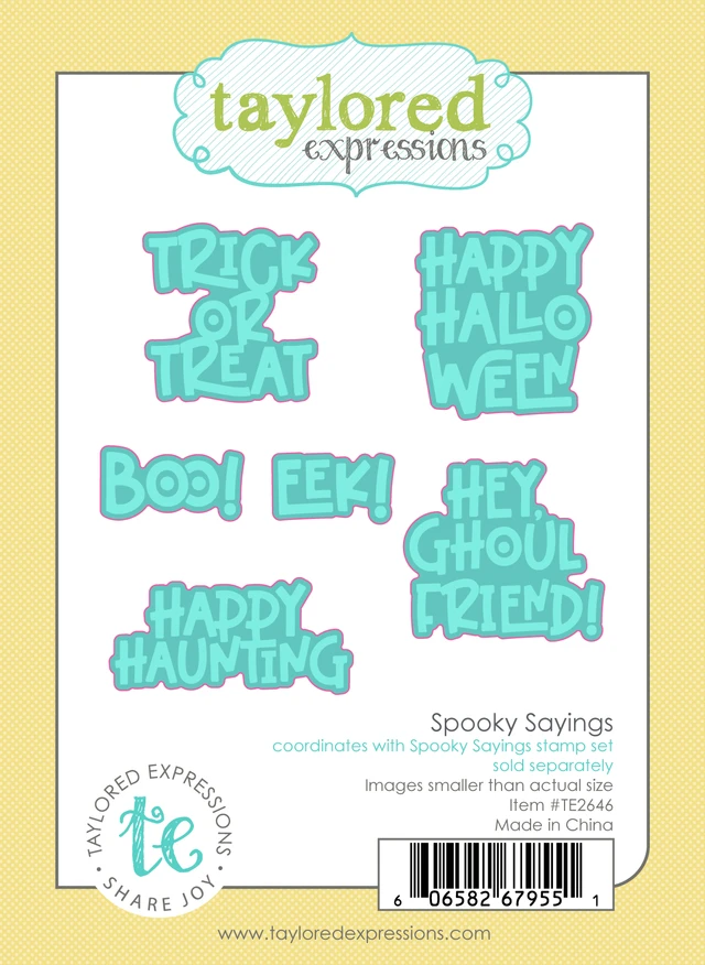 **NEW* - Taylored Expression - Spooky Sayings Dies
