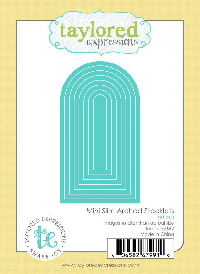 **NEW* - Taylored Expression - Mini Slim Arched Stacklets Die Set