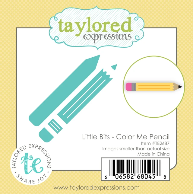 **NEW* - Taylored Expression - Little Bits Die Set - Color Me Pencil