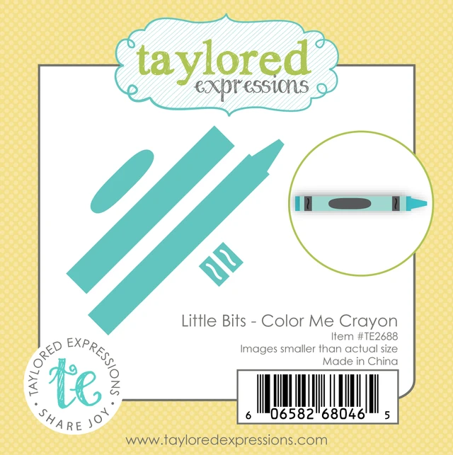 **NEW* - Taylored Expression - Little Bits Die Set - Color Me Crayon