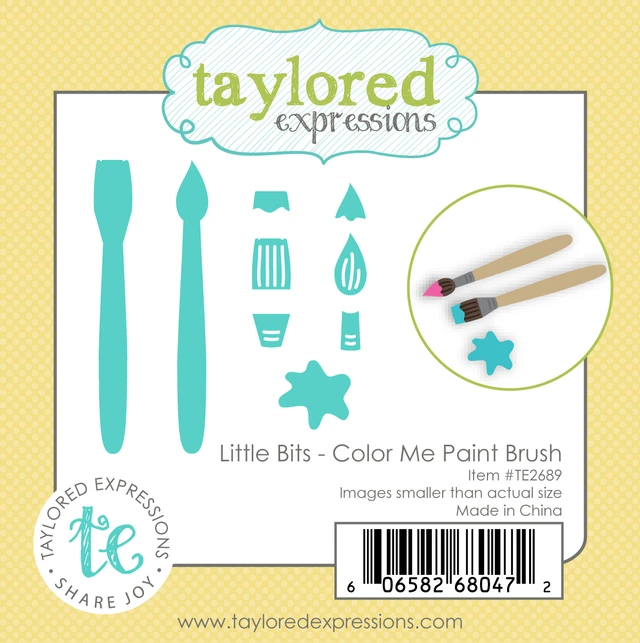 **NEW* - Taylored Expression - Little Bits Die Set - Color Me Paint Brush
