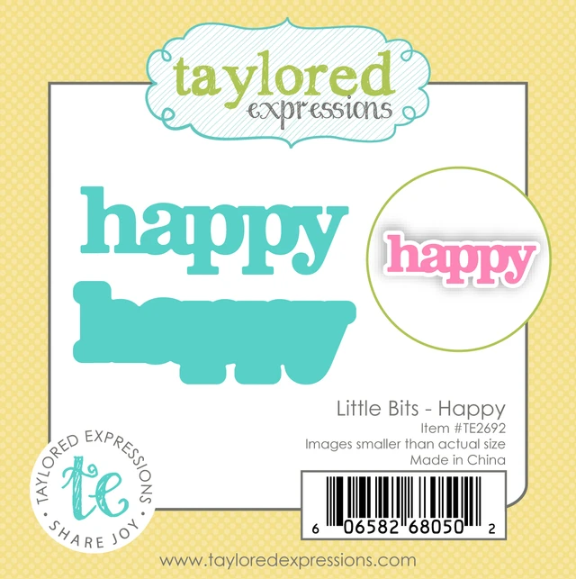 **NEW* - Taylored Expression - Little Bits Die Set - Happy