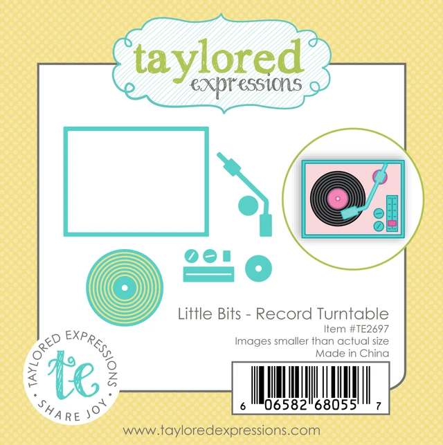 **NEW* - Taylored Expression - Little Bits Die Set - Record Turntable