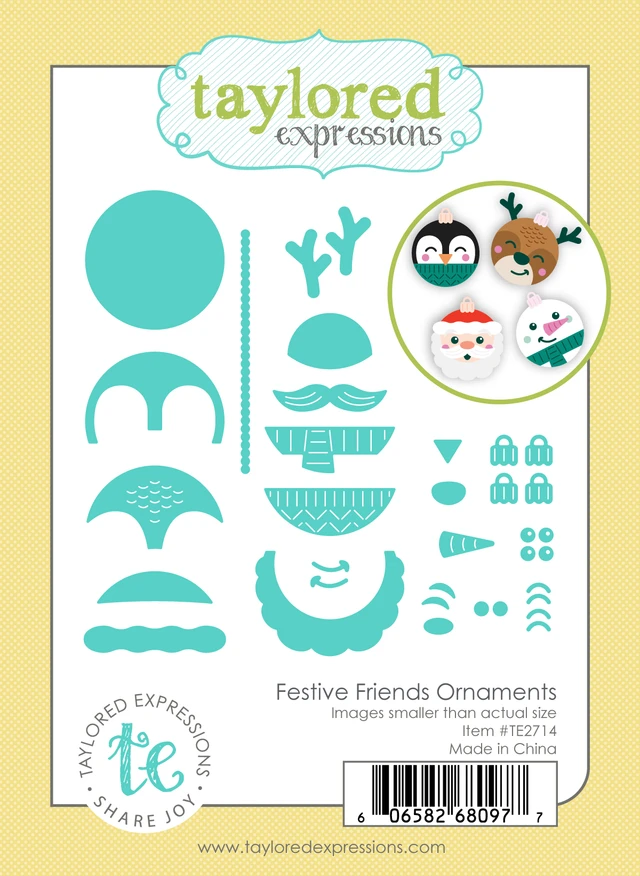 **NEW* - Taylored Expression - Festive Friends Ornaments Die Set
