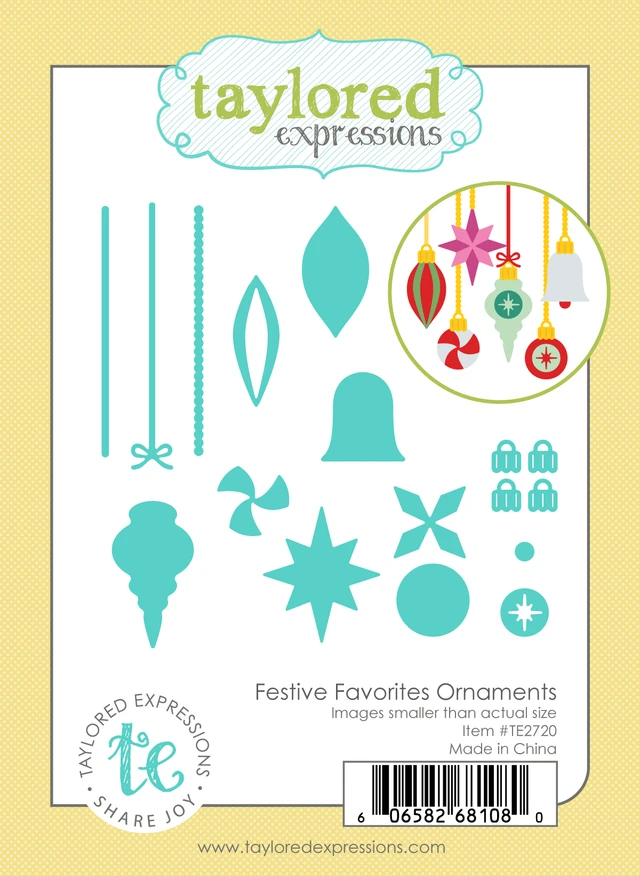 **NEW* - Taylored Expression - Festive Favorites Ornaments Die Set