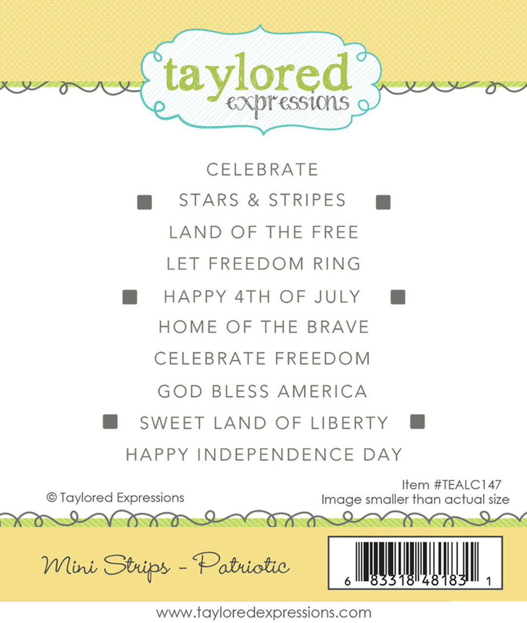 Taylored Expression - MINI STRIPS - PATRIOTIC