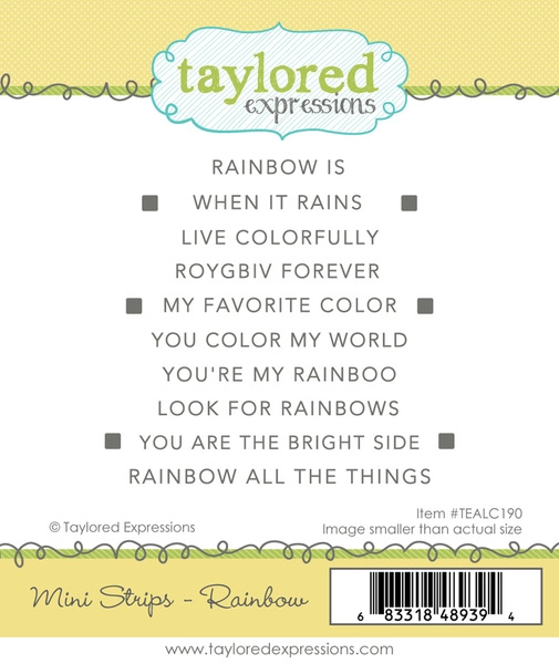 Taylored Expression - Mini Strips - Rainbow