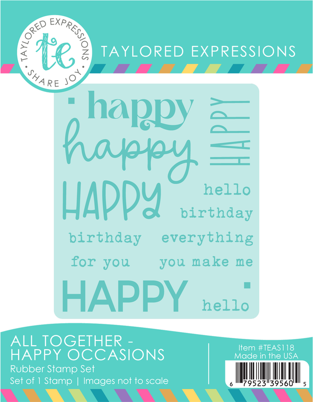 **NEW* - Taylored Expression - All Together Stamp - Happy Occasions