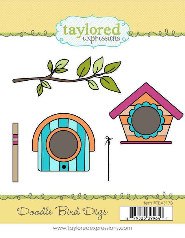 **NEW* - Taylored Expression - Doodle Bird Digs Stamp Set