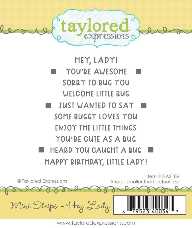Taylored Expression - Mini Strips Stamp - Hey Lady (sb2)