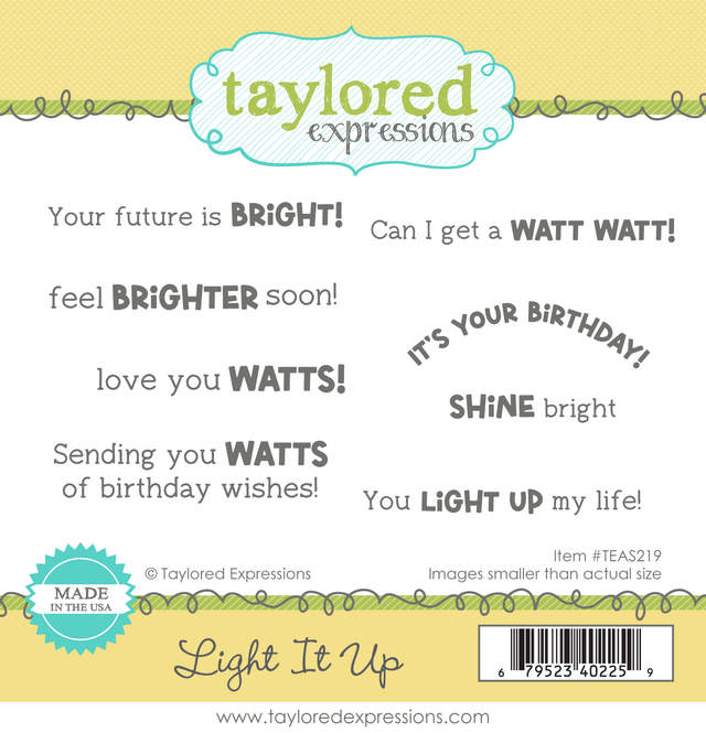 Taylored Expression - Light It Up Stamp Set